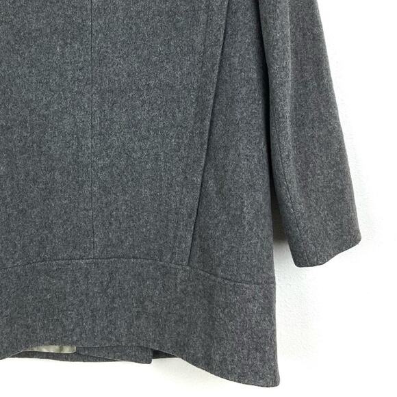 Vintage Fashionbila Wool Coat Made In USA 80s Gray Double Breasted Womens 12 LG - Picture 6 of 12